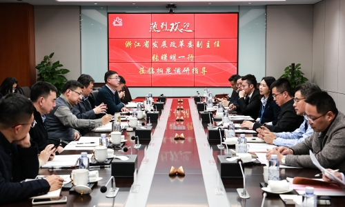 浙江省發(fā)改委黨組成員、副主任張曙明一行蒞臨桐昆調(diào)研