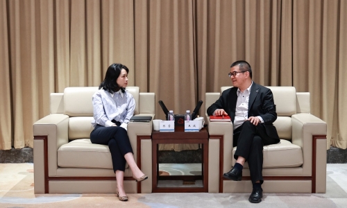 招商銀行杭州分行行長(zhǎng)王波蒞臨桐昆調(diào)研